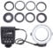 Xinwoer Camera Flash Speedlite FC-100 Portable Universal LED Ring Flash Video Camera Fill Light Kit Photography Accessor with 8 Ring Adapters