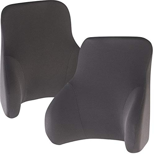 Newgen Medicals Rücken-Kissen: 2er-Set Memory-Foam-Rückenkissen, je 3-Zonen-Stütze (Rücken-Polster, Rückenkissen Auto)