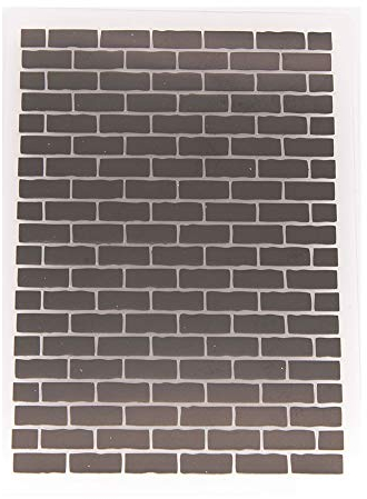 Backstein-Hintergrund, Kunststoff-Prägeschablone für Sammelalben, DIY-Alben, Karten, Werkzeug, Kunststoff-Vorlagen-Ordner