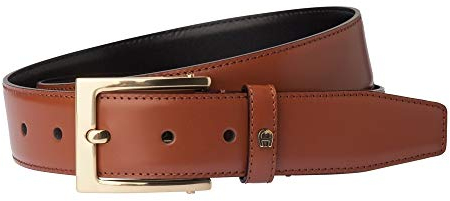 Aigner Gürtel Basic mit S-Schließe gold 126445, cognac-115cm