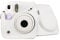 Camera Case for Fujifilm Instax Mini 7+ 7 plus Case, PU Leather Camera Case with Removable Shoulder Strap (White)