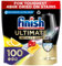 Finish Dishwasher Tablet, Ultimate Infinity Shine, 100 Tablets, Lemon Sparkle, Clean & Shine Detergent Tabs, Tough on Grease Stains, Effective for Short Eco Cycle