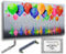 Monica Mirafiori I 100% HANDGEMALT I Gemälde 99 Luftballons 100x50cm | Gemälde Handgemalt | Acrylgemälde | Sehr Großes Acrylbild I Moderne Kunst I Kunstbilder