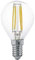 EGLO E14 LED Lampe, Glühbirne klassisch in Tropfenform, Leuchtmittel Tropfen für Retro Beleuchtung, 4 Watt (entspricht 32 Watt), 350 Lumen, warmweiß, 2700 K, Edison Birne P45, Ø 4,5 cm