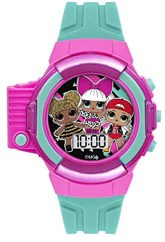 L.O.L. Surprise! Mädchen Digital Quarz Uhr mit Silikon Armband LOL4489
