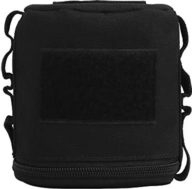 WarmHeartting Taktischer Toilettenpapierhalter Aufbewahrungstasche, Taschentuchtasche tragbar und faltbar für Auto Camping Wandern, Schwarz