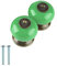 Larcele Vintage Schrankknöpf Türknopf Keramik Griffe für Schublade,2 Stück,Rund,Set CTLS-01 (Grün)
