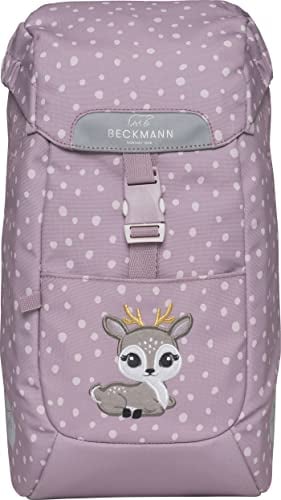 Beckmann, Kindergartenrucksack Classic Mini Baby Deer, 2-5 Jahre, für Kita und Ausflüge, inkl. Regenüberzug, 12L, Pink