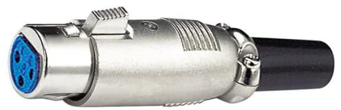 Connettore femmina presa XLR a 3 poli contatti per microfoni