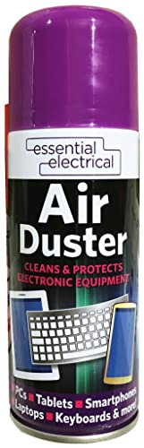 Classic Signature - 6X Air Duster 200ml / Pair of Disposable Gloves, Aerosol Spray Clean Protects Electrical Essential PC, Keyboards Laptop Cleaner Cleaning Microscopes Precision Instrument