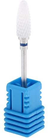 Folpus Sicherheits Keramik Bit für Elektrisches Acryl Maniküre Pediküre 3/32, Blau-M