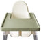 Hochstuhl Matte,Silikonmatte Kompatibel mit Ikea Hochstuhl Platzdeckchen Bpa-Frei, Wasserdicht, Leicht Zu Reinigen,Silikonmatte Tischset für Den Babyhochstuhl (Grün)