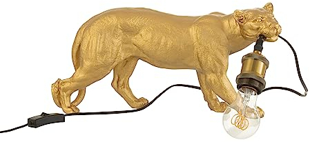 J-Line Tischlampe Poema - Harz - Gold - klein