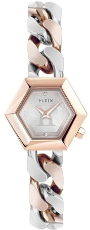 Philipp Plein Damen Uhr Analog Quarz The Hexagon GROUMETTE PWWBA0223 Edelstahl