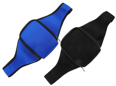 Milisten Fitness Mic Belt Sports Pouch for Microphone Running Bag Wireless Lavalier Neoprene Portable Holder