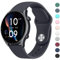 Mugust Armband Kompatibel mit Amazfit GTR 47mm / GTR 2 / GTR 2e / GTR 3 / GTR3 Pro/GTR 4 / Stratos 3 / Stratos 2, 22mm Neues Silikon Armband Sport Ersatz Uhrenarmband, Mitternachtsblau