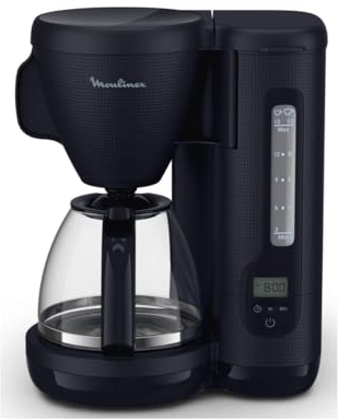MOULINEX Cafetière filtre 15 tasses programmable Bleu Nuit - Morning - FG2M2810