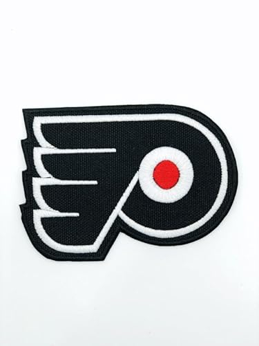 Slow Vibes Patch Store Aufnäher mit Hockey-Team-Logo, bestickt, zufällige Form, bestickte Applikation, Baumwolle, zum Aufbügeln, Sport, 9,9 - 12,9 cm, 1 Stück