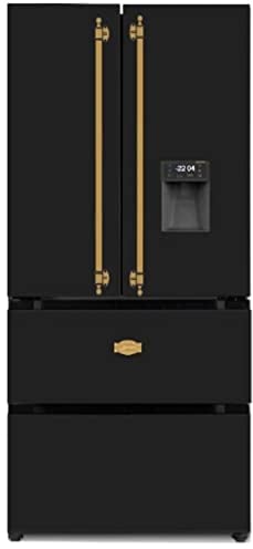 Kaiser KS 80425 Em + IceBox - Frigorífico (183 cm de alto, 83,6 cm de ancho, estilo retro, 506 L, con congelador de lado a lado)