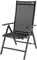 Doppler Luxus Klappsessel Detroit Plus anthrazit, 7-Fach verstellbar mit Textilen Bezug in Anthrazit