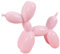Kwetss Miniaturfigur mit Ballon-Hund, Tier, kleine Statue, Harzballon-Hundeskulptur, moderne Desktop-Ornament, Dekoration, niedliches Tier, Bastelfigur, Ballon-Hund (Rosa)