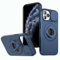 Rdyi6ba8 Coque Compatible avec iphone 11 Pro, Cache-Objectif Coulissant, Protection Caméra Étui, avec Anneau Rotatif à 360° comme Support Housse pour iphone 11 Pro-Bleu