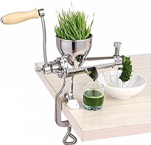 Manuelle Edelstahl Weizengras Entsafter Manuelle Spirale Slow Juicer Obst Weizengras Gemüse Orangensaft Presse Entsafter