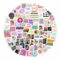 Vision Board Aufkleber | Perfekt für Vision Board, Laptop und Self Love Karten | Ideal Für Personalisierte Asthetische Dekorationen mit Aufklebern