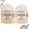 KinKind NOURISH me! Shampoo-Riegel und Conditioner-Set | Arganöl und Kokosöl für Feuchtigkeit und Geschmeidigkeit | Für normales, trockenes und graues Haar. 50 Haarwäschen.