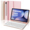 JADEMALL Custodia con Tastiera per Samsung Tab S10+/S10 Plus/S9 FE Plus 12.4 2024, Italiano QWERTY Tastiera Bluetooth Magnetica Staccabile per Samsung Tab S10 Plus 12.4, Rosa