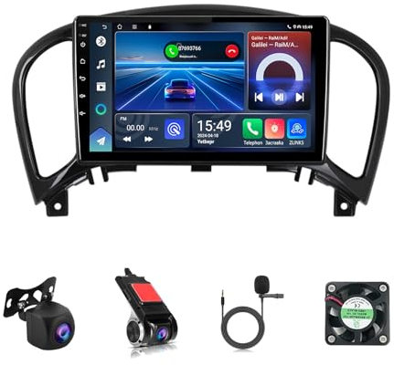 Android 12 9 Pollici Touchscreen Stereo Auto Bluetooth Auto Radio Stereo Per Nissan Juke 2010-2014 Con Bluetooth FM Radio Comando Del Volante WiFi Bluetooth AHD Retrocamera(T100 2+32G)