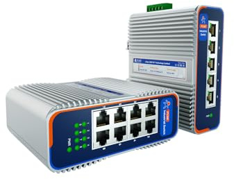 PUSR 8 porti con Interruttore Ethernet industriale Gigabit 10/100/1000Mbps -40°C~85°C Protezione dell'illuminazione 6KV Design antipolvere Protezione IP40 USR-ISG1008