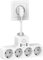 HANYEAL Eegletas Enchufes Ladron Enchufes Regleta Enchufe Plano 4000w,Enchufe Multiple, 3 USB, 1 Tipo C y Interruptor, Cargador USB para Oficina, Cocina y Habitación