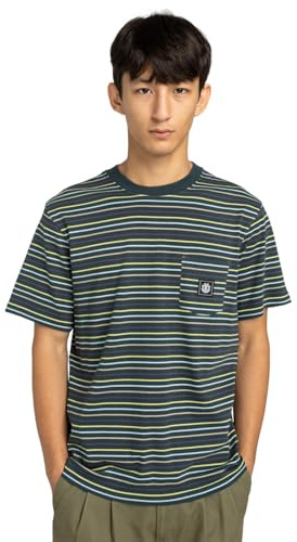 Element Icon Label Pocket - Short Sleeve T-Shirt - Men - Green.