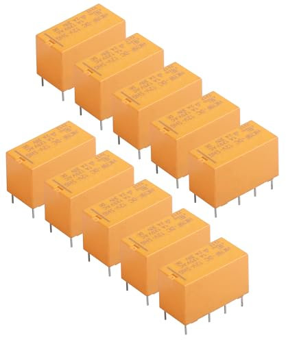 Flaconi 10PCS Kfz-Relais,Relais Auto,8PIN Relais,Relais 12A,Mini Relais de Puissance,Automobile Relais,Convient aux Phares,Démarreur,Pompe à Carburant,Moteurs de Ventilateur,Cornes et Fanfares