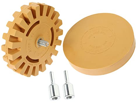 KONTONTY Removedor De Calcomanías Para Ruedas Goma 2pcs Quitar Pegamento Coche Disco Quita Adhesivo