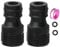 2Pack Garden Tap Connector Hose Tap Adapter 1/2inch,Outdoor Male Threaded Tap Connector for Hose Pipe