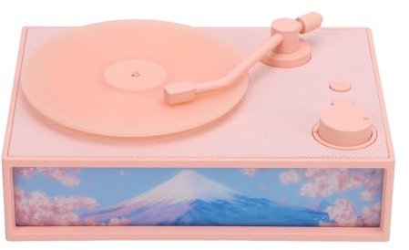 Vintage Record Player, Record su Subwoofer Profumo Subwoofer 1500Mah per Casa (Rosato)