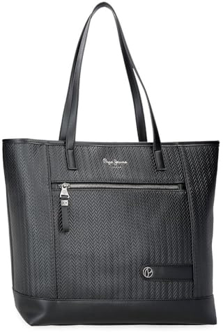 Pepe Jeans Sprig Brieftaschen, Geldbörsen, Geldbörsen, Casual, aus Kunstleder von Joumma Bags, Schwarz, Talla única, Tragetasche