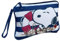 CARTOON Pochette mare Snoopy beauty case con laccetto e chiusura a zip organizer borsa a mano