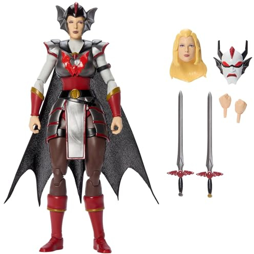 Masters of the Universe Masterverse New Etheria Despara Figur | MOTU 18-cm Sammlerfigur, 30 Gelenkpunkte, Rüstung abnehmbar, 2 Schwerter, Adora Kopf- und Evil-Mask-Zubehör, JHJ83
