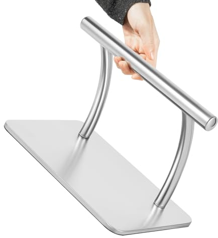Edelstahl Fußstütze Friseur Salon | Fußablage Fußbank Rutschfest Fußpedal Teile | Hohe Stabilität & Ergonomie | Für Nagelstudios & Salonstühle