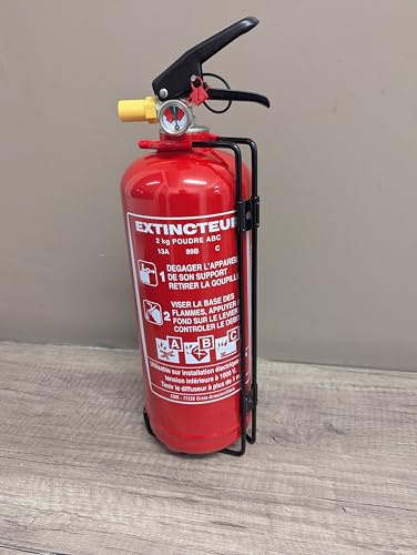 Extincteur 2 kg Poudre ABC, Norme NF 2024
