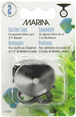 Marina - Ventosa per scaldabagno per Acquario, 2 Pezzi
