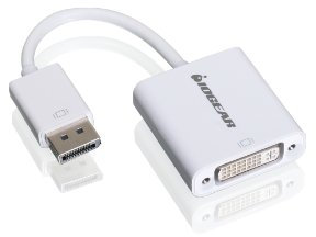 IOGEAR Adaptateur DisplayPort (M) vers DVI (F) - DisplayPort 1.1a 1.62 Gbps et 2.7 Gbps - DVI 1.0 jusqu'à 1.65 Gbps - GDPDVIW6
