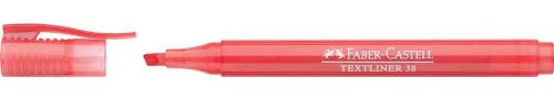 FABER-CASTELL Textmarker TEXTLINER 38, rot VE=6