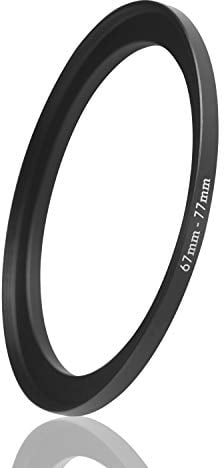 Ares Foto® Step Up Filteradapter Adapter Ring. CNC-gefrästes Aluminium. Kompatibel mit Objektiven Aller Hersteller: Canon Sony Nikon Fujifilm Olympus Pentax Leica Tamron Sigma (67mm – 77mm)