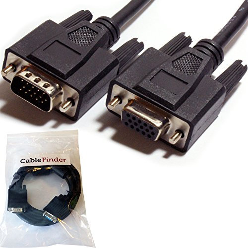 0.15m VGA Male Plug to Female Socket Extension Cable – Video TV Monitor to PC Laptop Computer Extender Joiner Lead