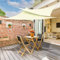 jarolift Sonnensegel Dreieck Gleichschenklig, Wasserabweisend, Sonnenschutz Sichtschutz für Terrasse Garten Balkon, Polyestergewebe 500 x 500 x 500 cm, Cremeweiß