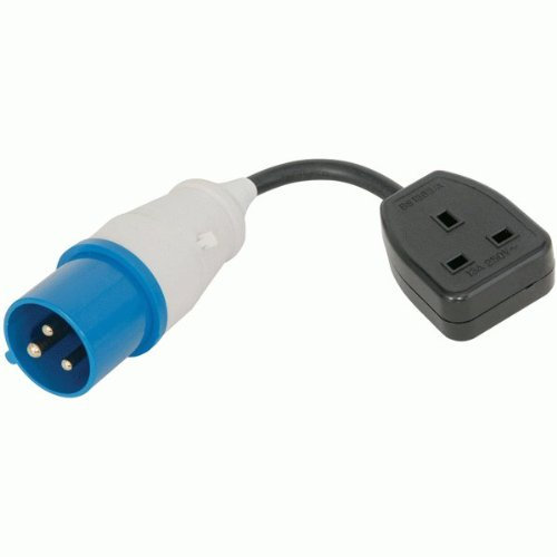 Trailing Mains Socket Adaptor 16A to 13A Mains